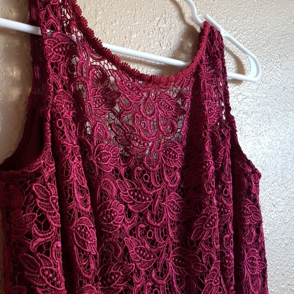 WHBM Sleeveless Lace Sheath Dress Size 2 - Picture 3 of 8